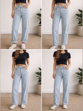 Levi’s Cinch Baggy Jeans W23 L31 Light Wash High Rise Wide Leg